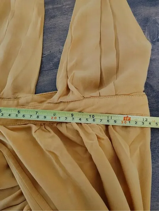 Lulus Heavenly Hues Marigold Yellow Maxi Adjustable Boho - Picture 8 of 9